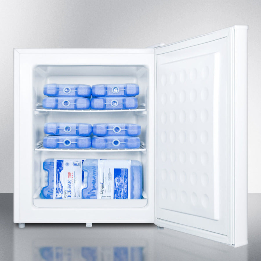 Accucold Compact All-Freezer with Lock and Reversible Door