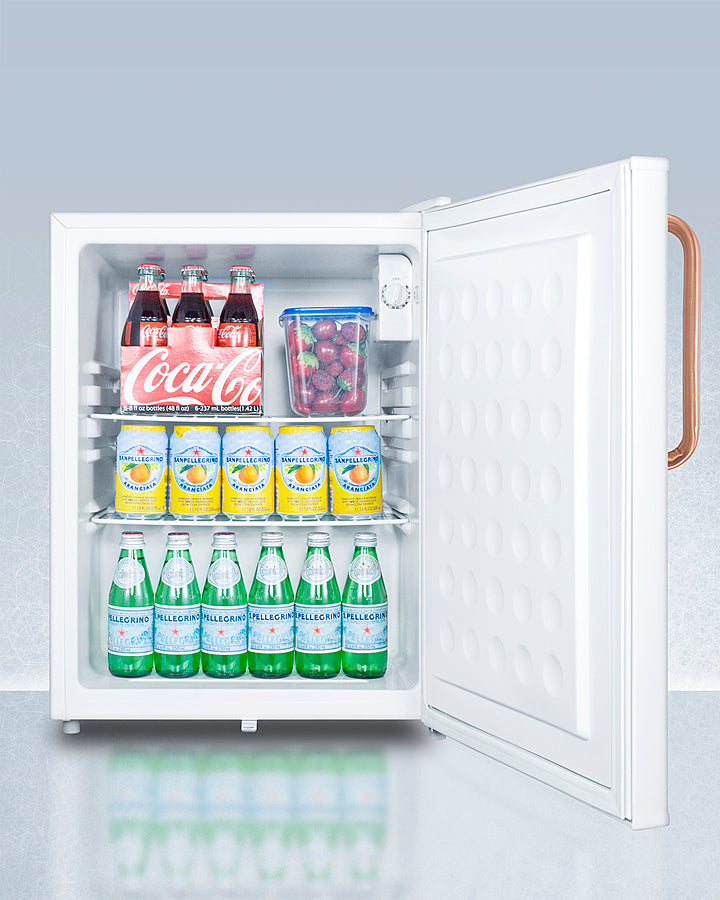 Accucold Compact All-Refrigerator with Antimicrobial Pure Copper Handle