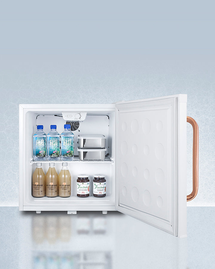 Accucold Compact All-Refrigerator with Antimicrobial Pure Copper Handle Full