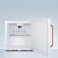 Accucold Compact All-Refrigerator with Antimicrobial Pure Copper Handle Open