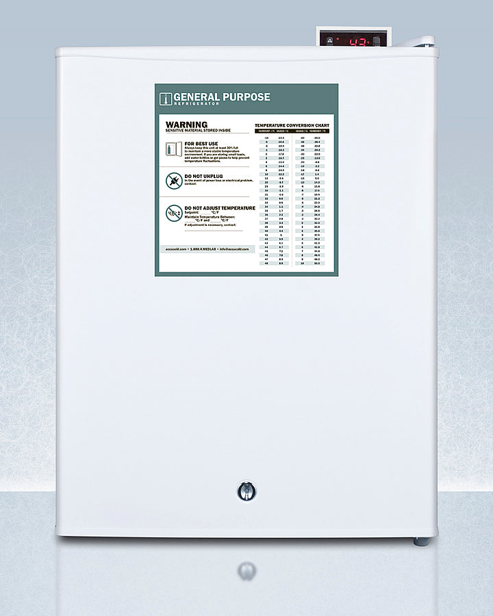 Accucold Compact General Purpose All-Refrigerator With Automatic Defrost