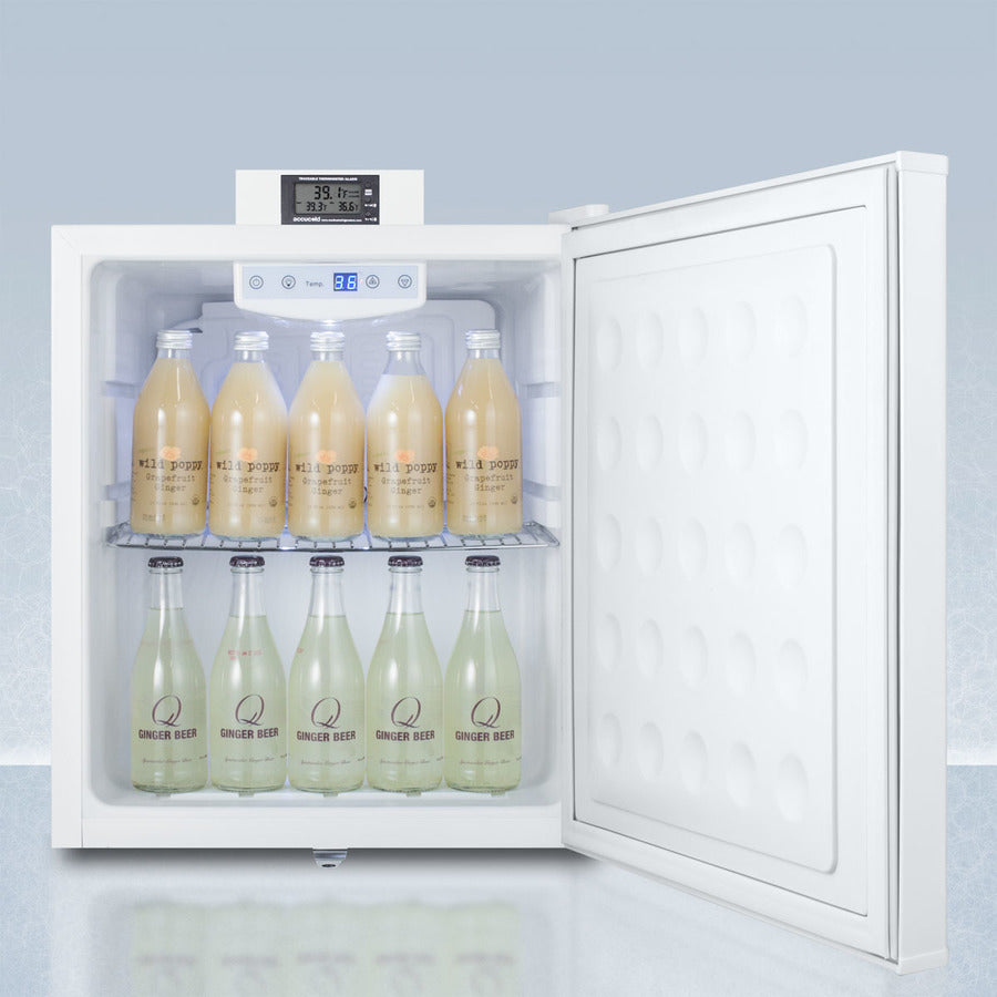 Accucold Compact Nutrition Center All-Refrigerator in White with Front Lock