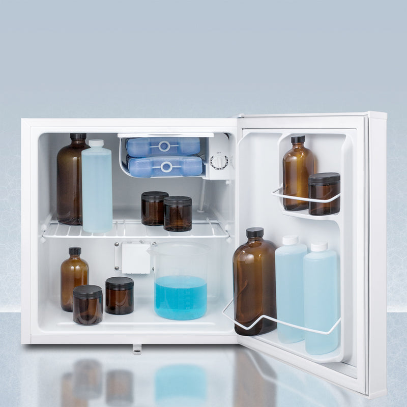 Accucold Compact Refrigerator-Freezer with NIST Calibrated Thermometer
