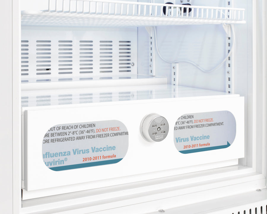 Accucold Interior Storage Compartment with Lock