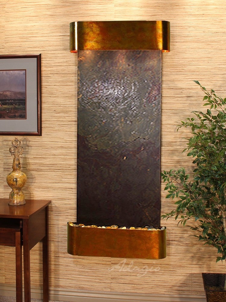 ADAGIO Inspiration Falls Round Rustic Copper Multi Color Featherstone-
