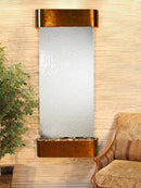 ADAGIO Inspiration Falls Round Rustic Copper Silver Mirror 