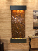 Adagio Inspiration Falls Square Blackened Copper Brown Marble