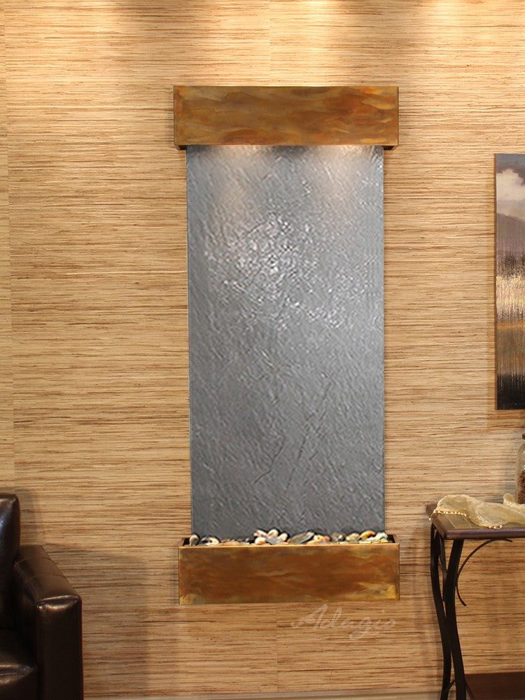 Adagio Inspiration Falls Square Rustic Copper Black Featherstone
