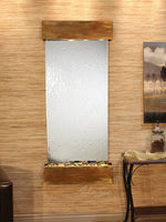 Adagio Inspiration Falls Square Rustic Copper Silver Mirror 