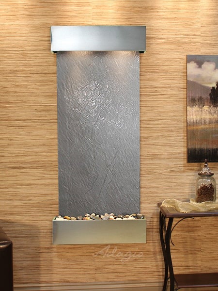 Adagio Inspiration Falls Square Stainless Steel Black Featherstone 