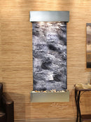 Adagio Inspiration Falls Square Stainless Steel Black Spider Marble