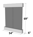 Adagio Majestic River Round Rustic Copper Multi Color Natural Slate