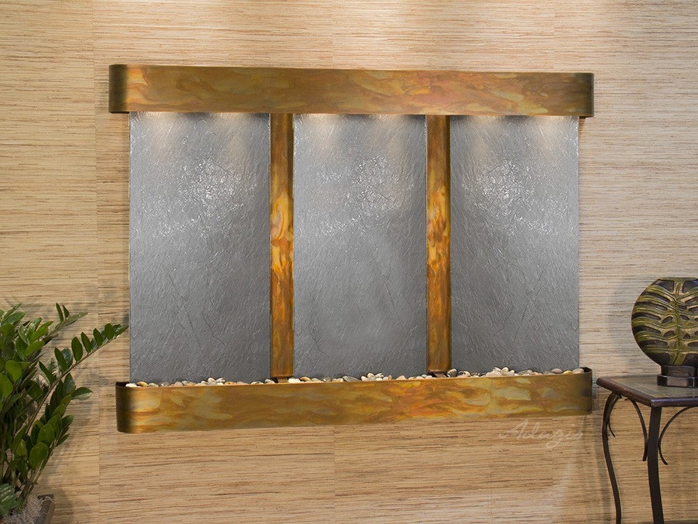 Adagio Olympus Falls Round Rustic Copper Black Featherstone