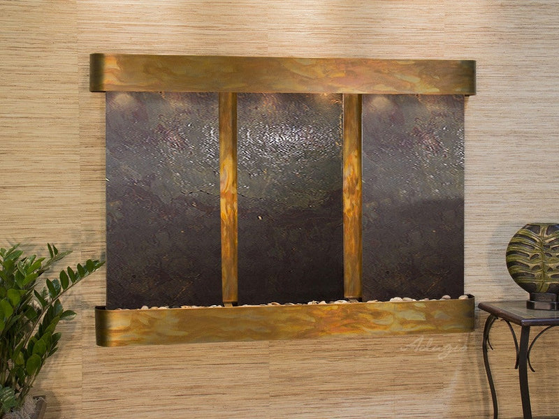 Adagio Olympus Falls Round Rustic Copper Multi-Color Featherstone
