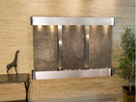 Adagio Olympus Falls Round Stainless Steel Multi-Color Natural Slate 