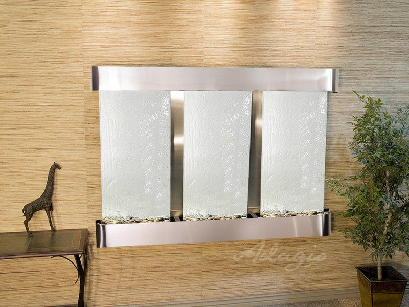 Adagio Olympus Falls Round Stainless Steel Silver Mirror