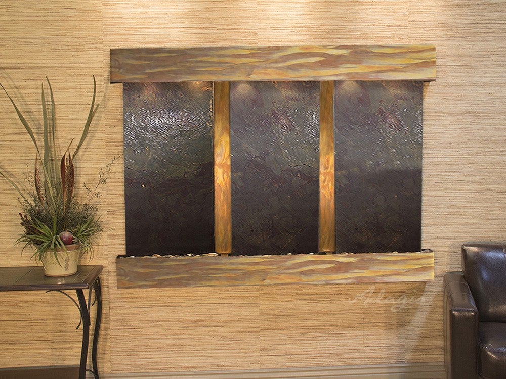 Adagio Olympus Falls Square Rustic Copper Multi-Color Featherstone 