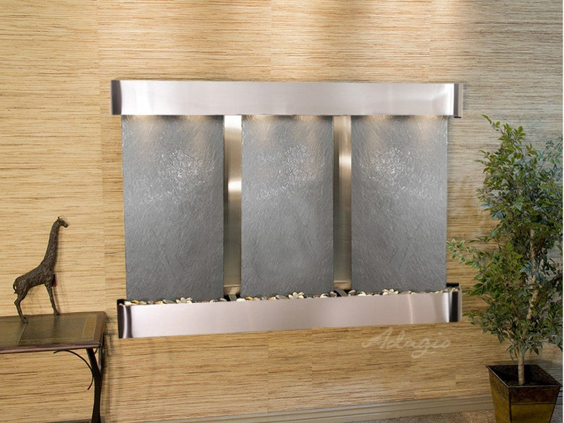 Adagio Olympus Falls Square Stainless Steel Black Featherstone