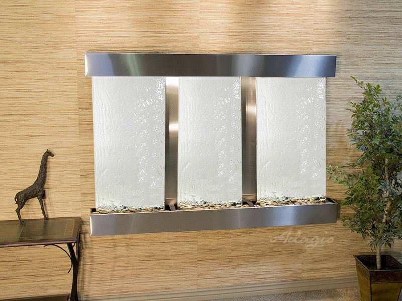 ADAGIO Olympus Falls Square Stainless Steel Silver Mirror