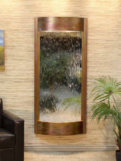 Adagio Pacifica Waters Rustic Copper Silver Mirror