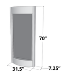 Adagio Pacifica Waters Rustic Copper Silver Mirror