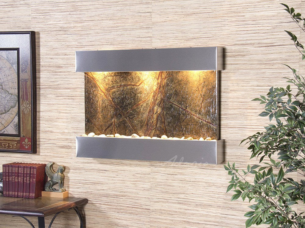 Adagio Reflection Creek Stainless Steel Green Marble
