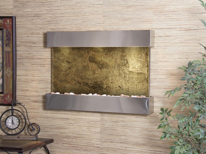 Adagio Reflection Creek Stainless Steel Green Natural Slate