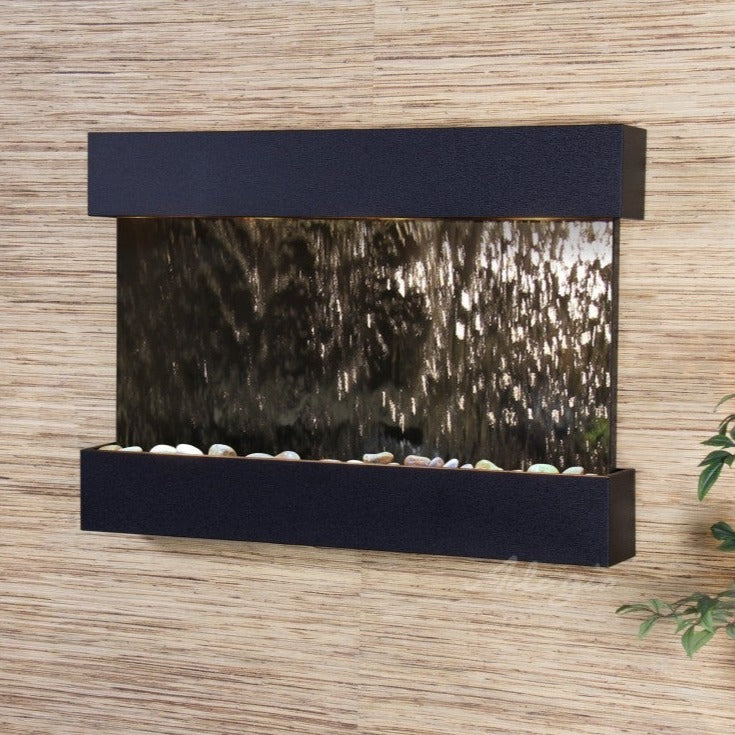 ADAGIO Reflection Creek Textured Black Silver Mirror 