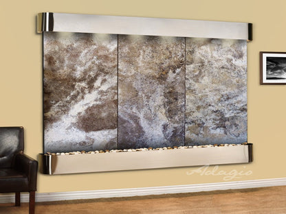 Adagio Solitude River Round Stainless Steel Magnifico Travertine 