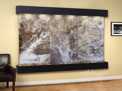 Adagio Solitude River Square Blackened Copper Magnifico Travertine