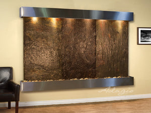 Adagio Solitude River Square Stainless Steel Multi Color Natural Slate