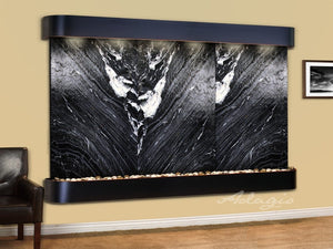 Adagio Solitude River Triple Stone Hanging Wall Fountain