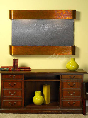 Adagio Sunrise Springs Round Rustic Copper Black Featherstone