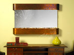 Adagio Sunrise Springs Round Rustic Copper Silver Mirror