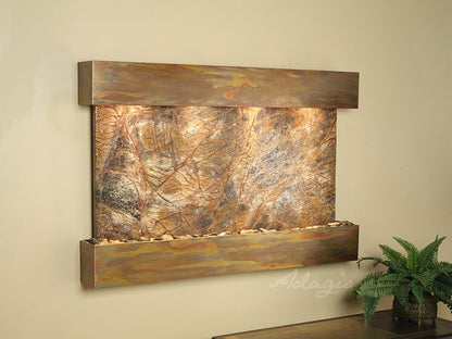 Adagio Sunrise Springs Square Rustic Copper Brown Marble