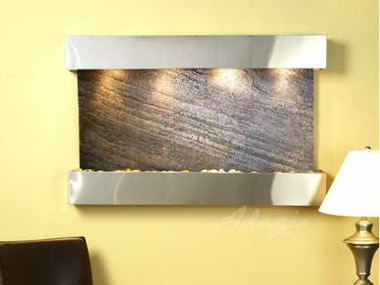Adagio Sunrise Springs Square Stainless Steel Green Featherstone