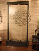 ADAGIO Tranquil River Center Mount Antique Bronze Clear Glass