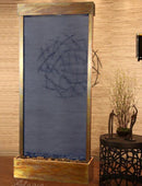 ADAGIO Tranquil River Center Mount Rustic Copper Blue Glass