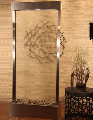 ADAGIO Tranquil River Center Mount Stainless Steel Clear Glass
