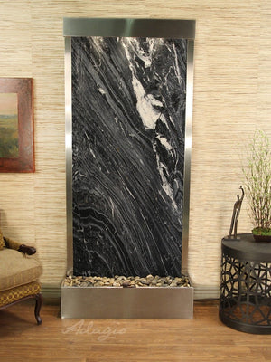 ADAGIO Tranquil River Flush Mount Stainless Steel Black Marble