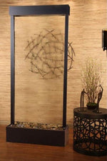 ADAGIO Tranquil River Center Mount Blackened Copper Clear Glass