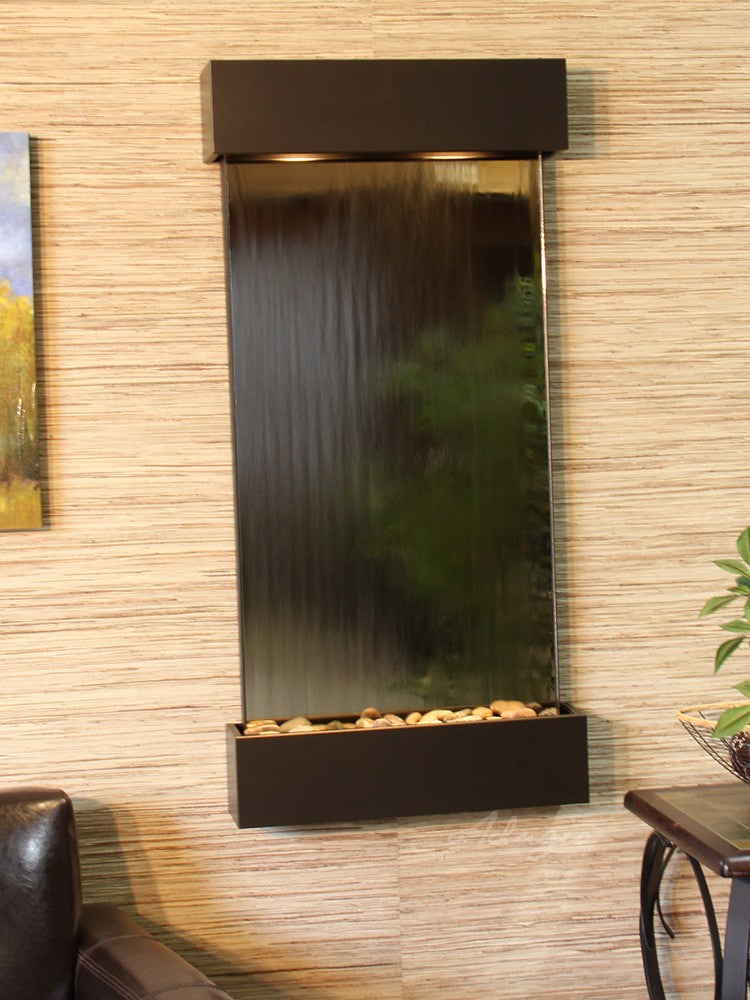 Adagio Whispering Creek Antique Bronze Silver Mirror