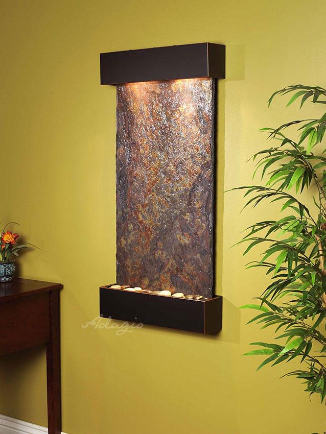 Adagio Whispering Creek Blackened Copper Multi-Color Natural Slate