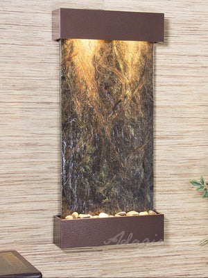 Adagio Whispering Creek Copper Vein Green Marble