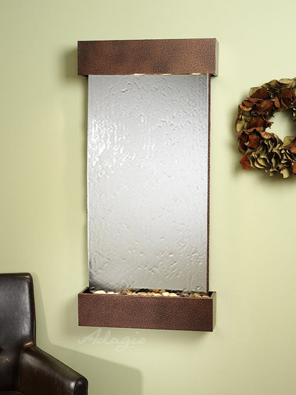 Adagio Whispering Creek Copper Vein Silver Mirror