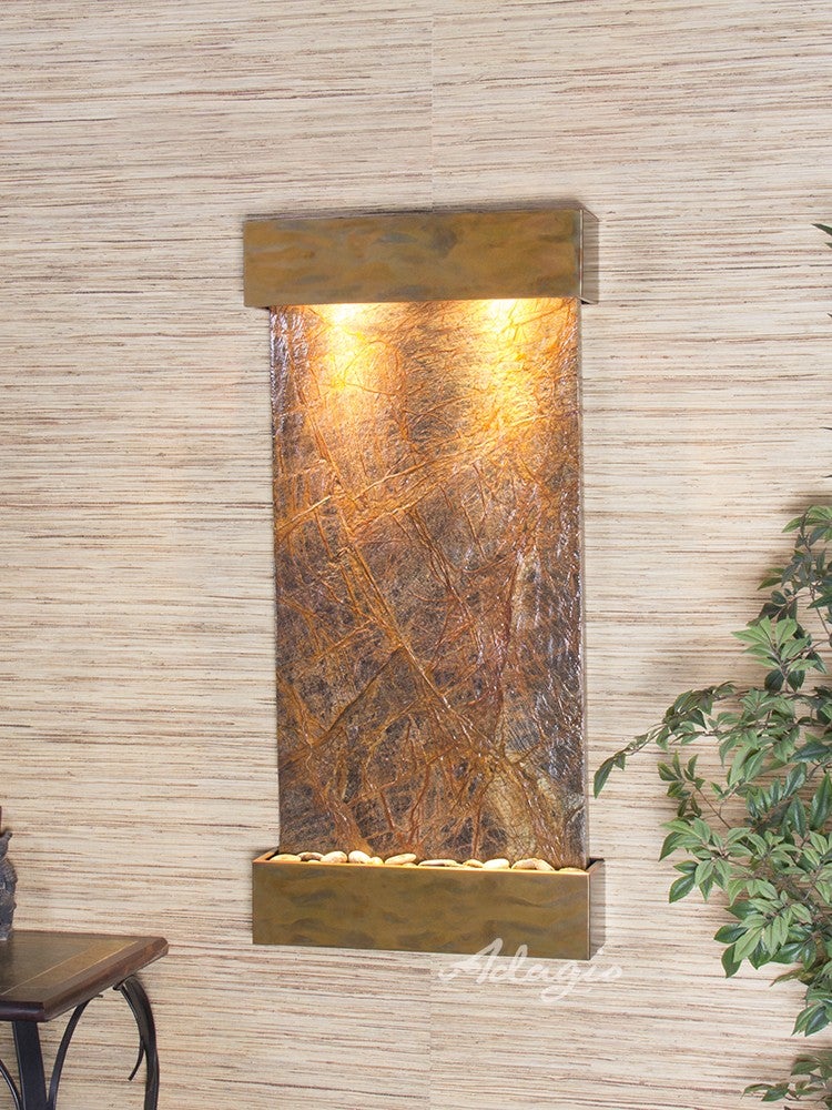 Adagio Whispering Creek Rustic Copper Brown Marble