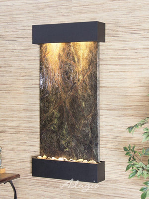 ADAGIO Whispering Creek Textured Black Green Marble