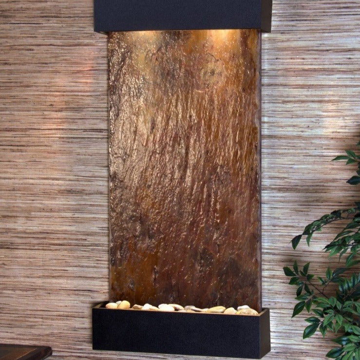 ADAGIO Whispering Creek Textured Black Multi Color Natural Slate 