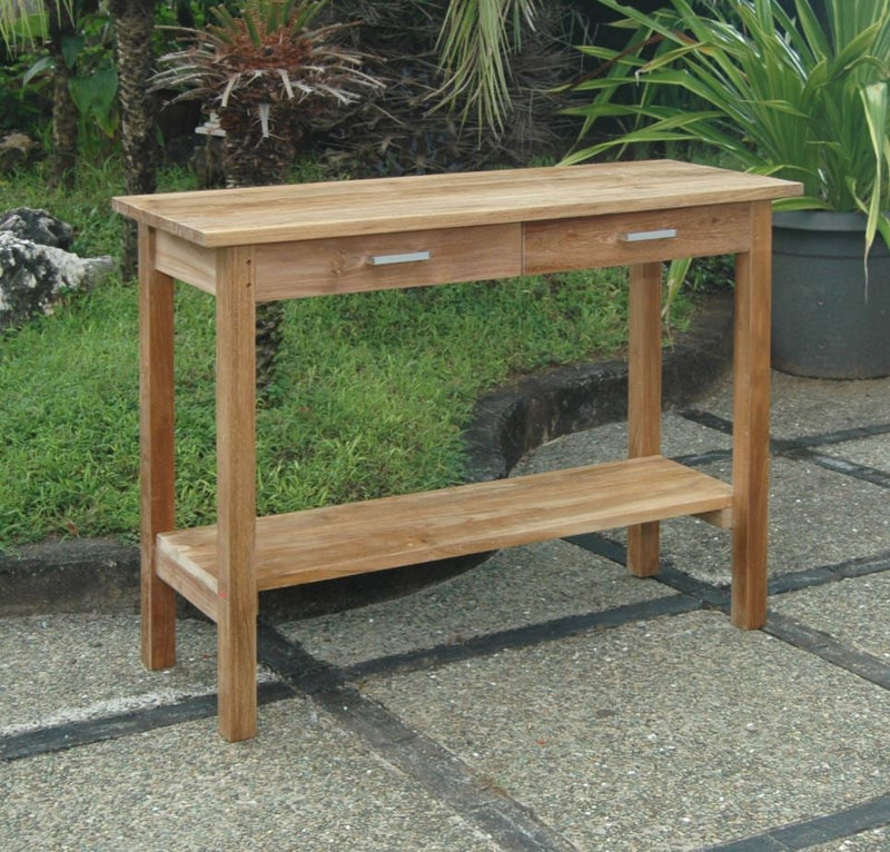 Anderson Teak 47" Windsor Square Small Slat Dining Table - TB-047SS