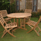 Anderson Teak Andrew Butterfly Folding 5-Piece Dining Set - Set-35